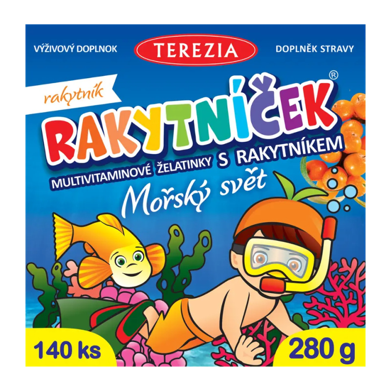 TEREZIA RAKYTNÍČEK želatinky MOŘSKÝ SVĚT 140 ks
