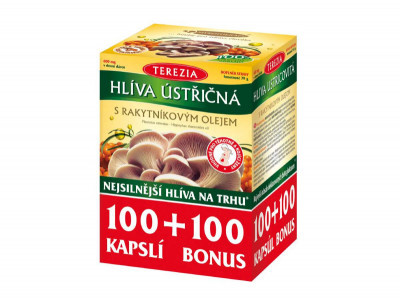 TEREZIA Hlíva ústřičná s rakytníkovým olejem 100 + 100 kapslí ZDARMA