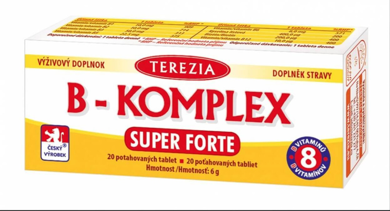 Terezia B-Komplex Super Forte+ 20 tablet