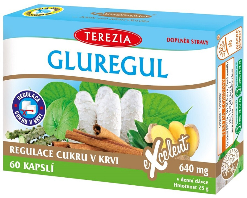 TEREZIA Gluregul pro regulaci cukru v krvi 60 kapslí