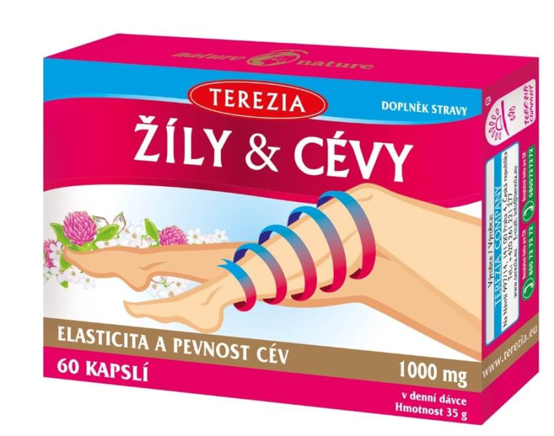 TEREZIA Žíly & Cévy 60 kapslí
