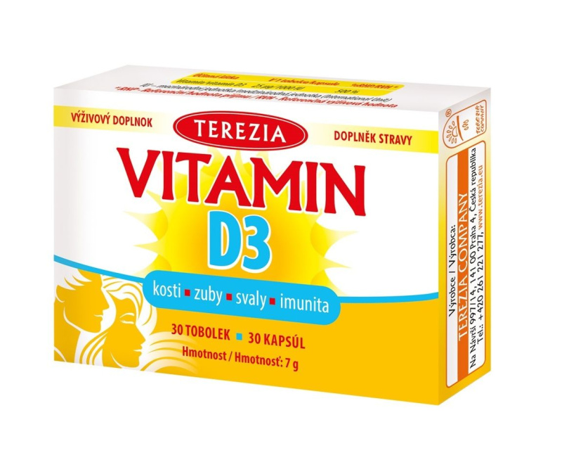 TEREZIA Vitamin D3 1000 IU 30 tobolek