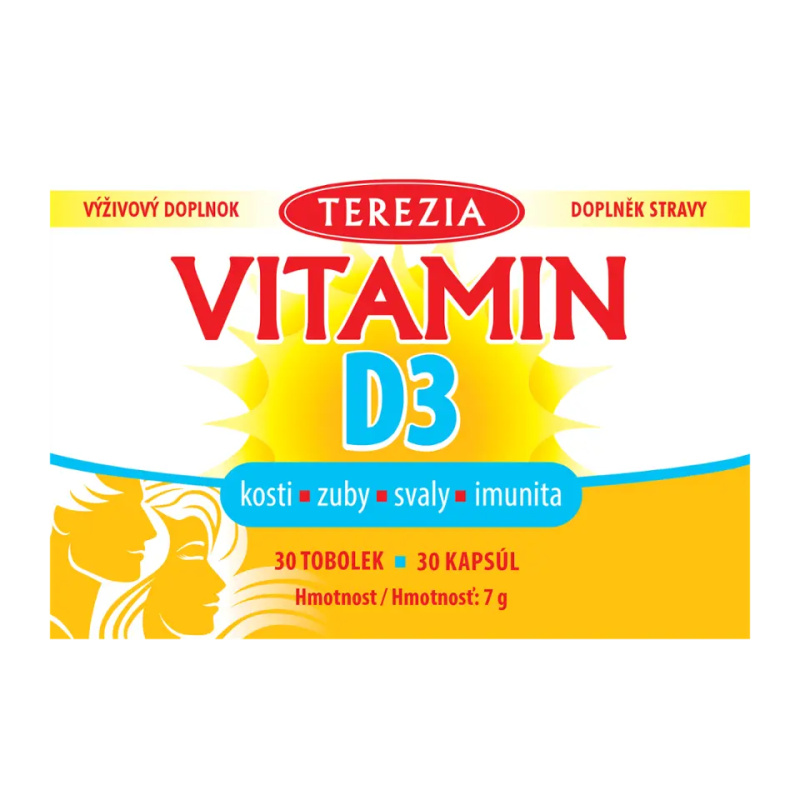 TEREZIA Vitamin D3 1000 IU 30 tobolek