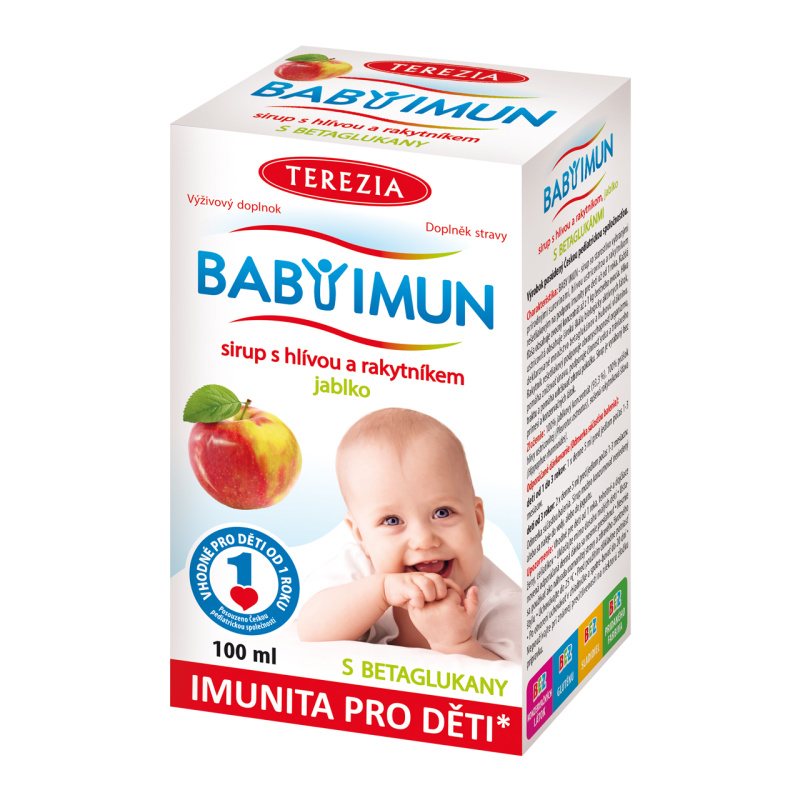 TEREZIA Baby imun sirup s hlívou a rakytníkem jablko 100 ml
