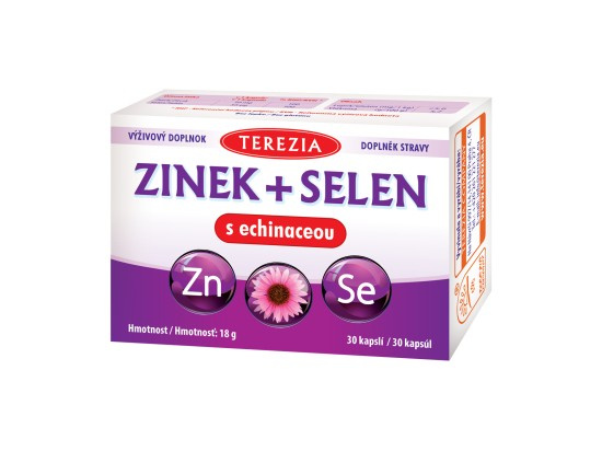 TEREZIA Zinek + selen s echinaceou 30 kapslí