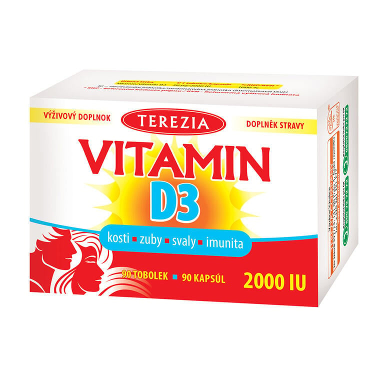 TEREZIA Vitamin D3 2000 IU 90 tobolek