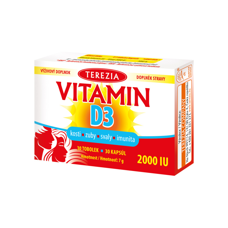 TEREZIA Vitamin D3 2000 IU 90 tobolek