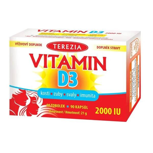TEREZIA Vitamin D3 2000 IU 90 tobolek