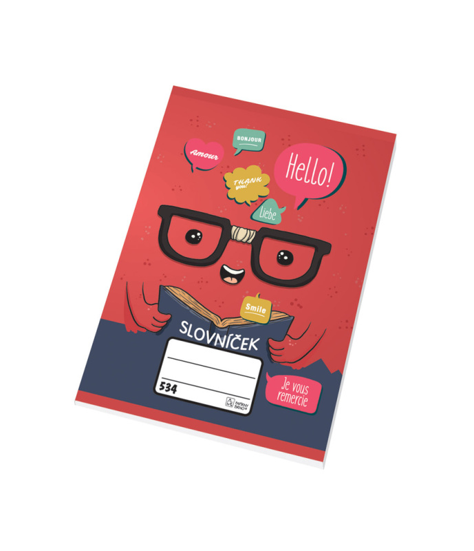 Slovníček 534 A5, linkovaný, 30 listů, mix motivů
