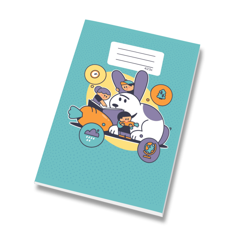 Školní sešit Premium 423x A4, linkovaný, 20 listů