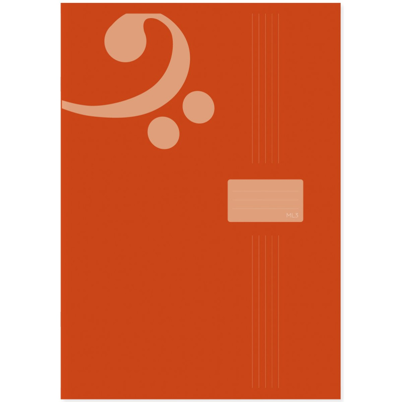 Sešit na hudební výchovu A4 linkovaný na výšku, 20 listů