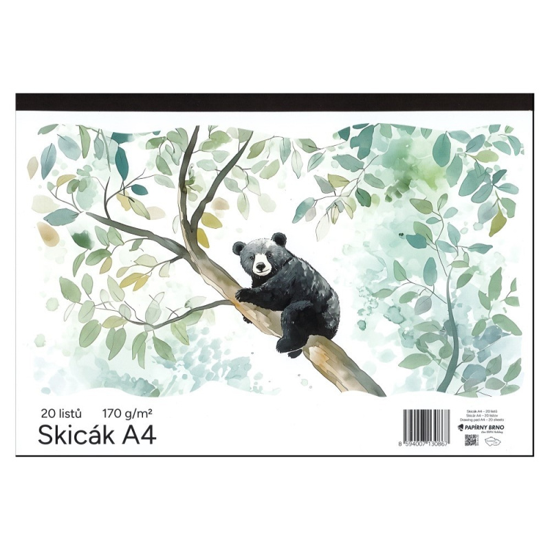 Skicák A4, 20 listů