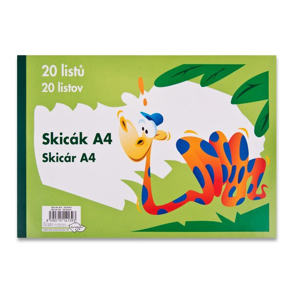 Skicák A4, 20 listů