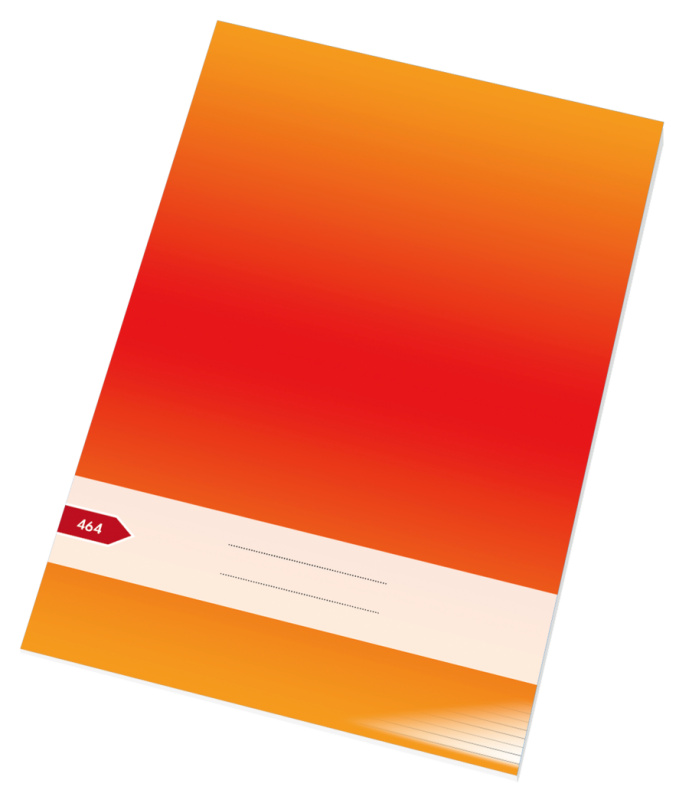 Školní sešit A4 linkovaný, 460 B, 60 listů – srdíčka