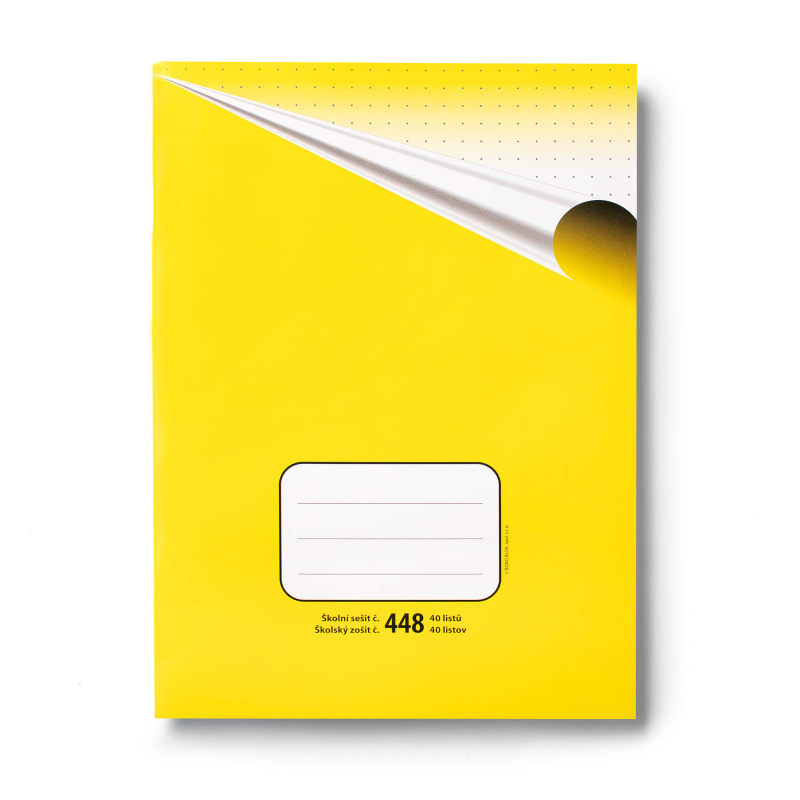 Školní sešit Premium 448 A4, tečkovamý, 40 listů, mix barev