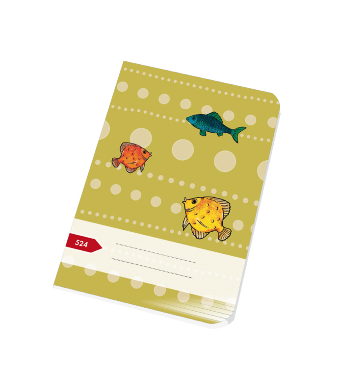 Sešit A5 20 listů linkovaný PAPÍRNY BRNO Rybičky