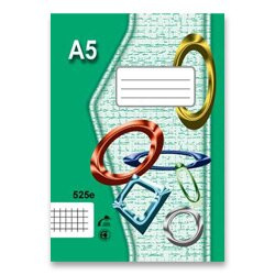 Školní sešit EKO 525 A5, čtverečkovaný, 20 listů