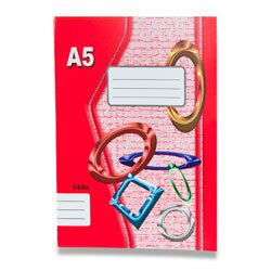 Školní sešit EKO 544 A5, linkovaný, s okraji, 40 listů