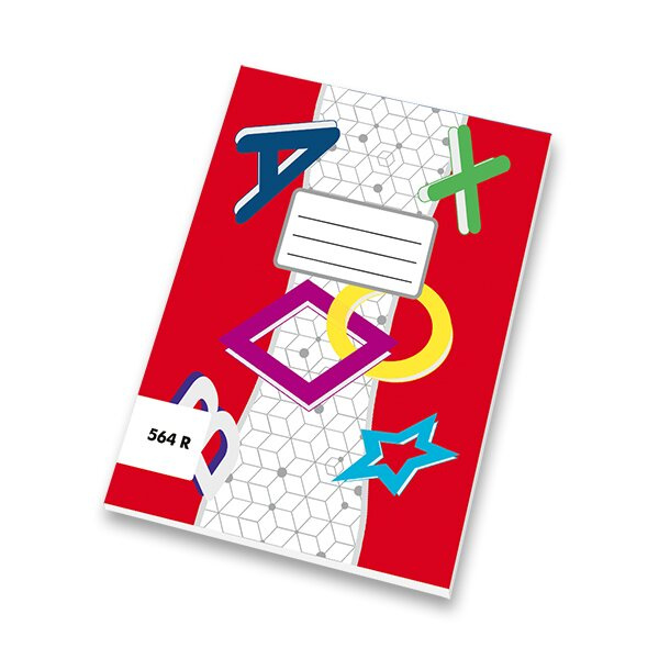 Školní sešit EKO 564 A5, linkovaný, s okraji, 60 listů