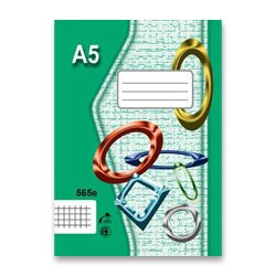 Školní sešit EKO 565 A5, čtverečkovaný, 60 listů