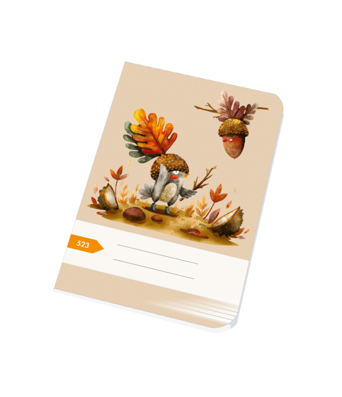 Školní sešit 523 A5, linkovaný 12 mm, 20 listů