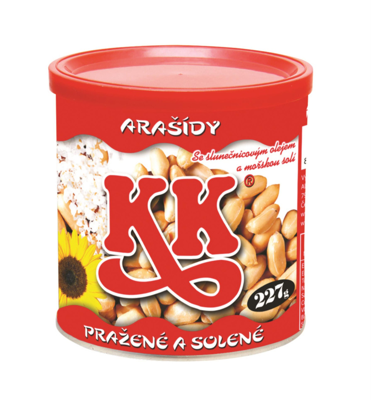 KK arašídy - v plechu, 227 g