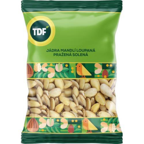 TDF mandle blanšírované přažené solené 80g
