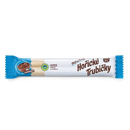 Petráčkovy Hořické trubičky plněné kakaové se sladidlem 20 x 35 g