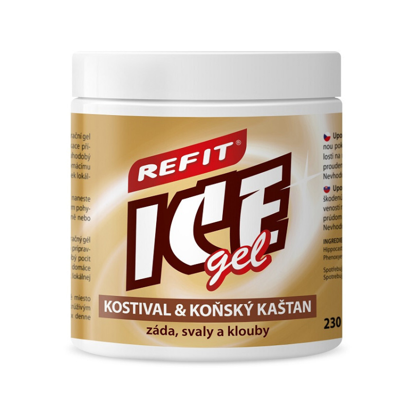 Refit Ice gel s kostivalem a kaštanem 230 ml hnědý
