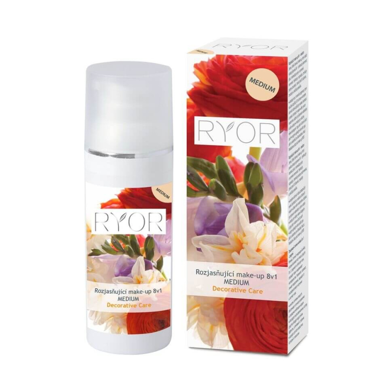 RYOR Rozjasňující make-up 8v1 MEDIUM, 30ml