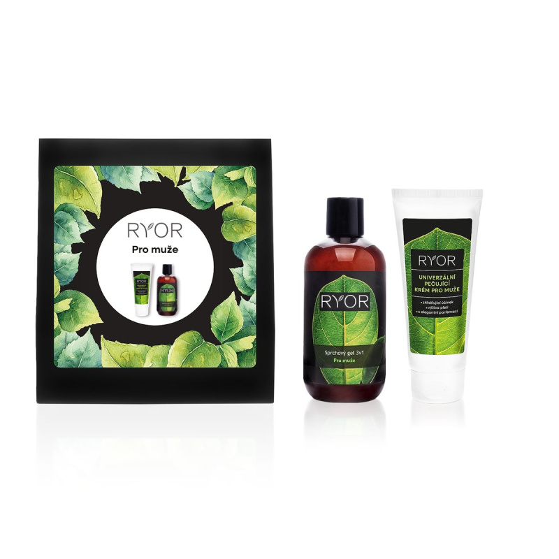 RYOR Dárková kazeta Péče pro muže, 250ml a 100ml
