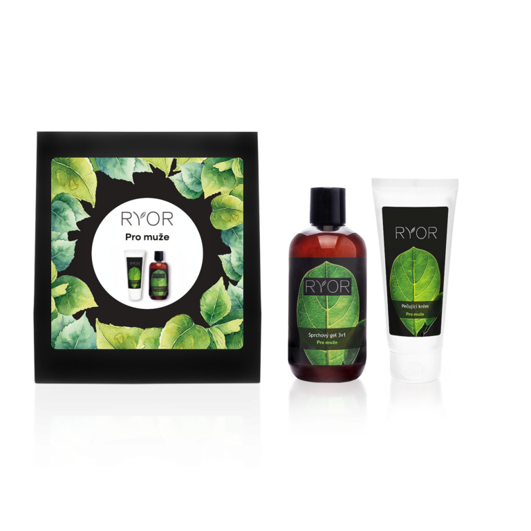RYOR Dárková kazeta Péče pro muže, 250ml a 100ml