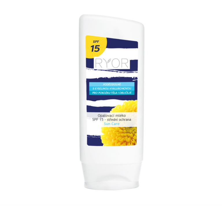 Ryor Opalovací mléko SPF 15, 200 ml