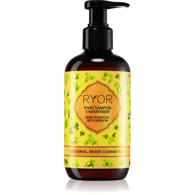RYOR Pivní šampon s keratinem, 250ml