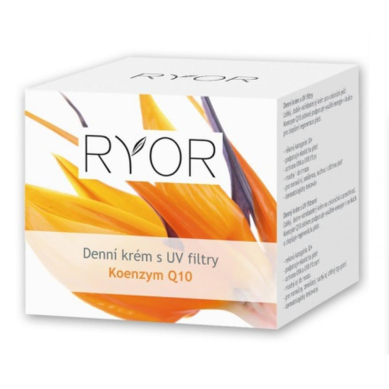 RYOR Denní krém s UV filtry - Q10, 50ml