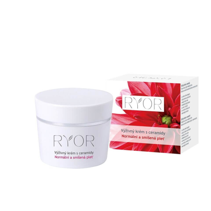 RYOR Normalní a Smíšená Pleť výživný krém s ceramidy 50 ml