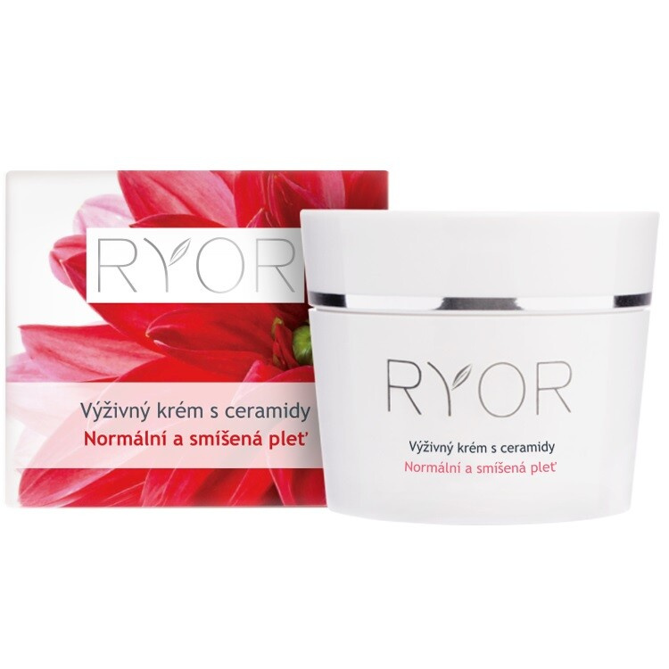 RYOR Normalní a Smíšená Pleť výživný krém s ceramidy 50 ml