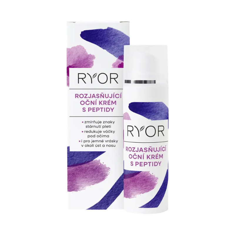 RYOR Rozjasňující oční krém s peptidy, 30ml