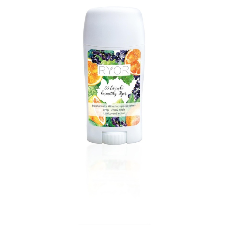 RYOR Deodorant s 48hodinovým účinkem grep - černý rybíz, 50ml