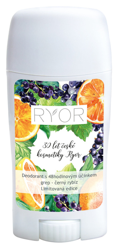 RYOR Deodorant s 48hodinovým účinkem grep - černý rybíz, 50ml