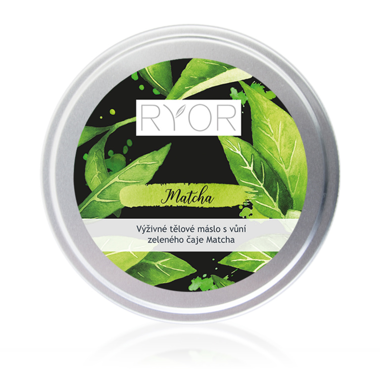 RYOR Výživné tělové máslo s vůní zeleného čaje Matcha, 200ml