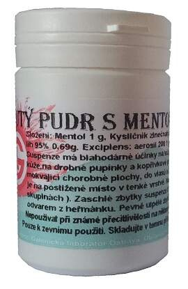 Galmed tekutý pudr s mentolem 100 g