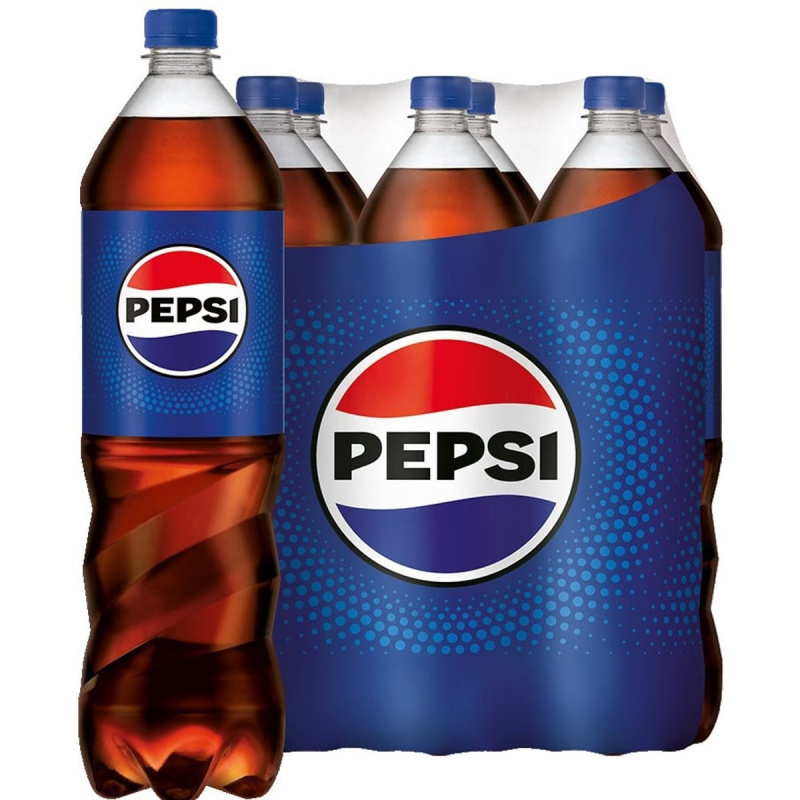 Pepsi - plast, 6 x 1,5 l