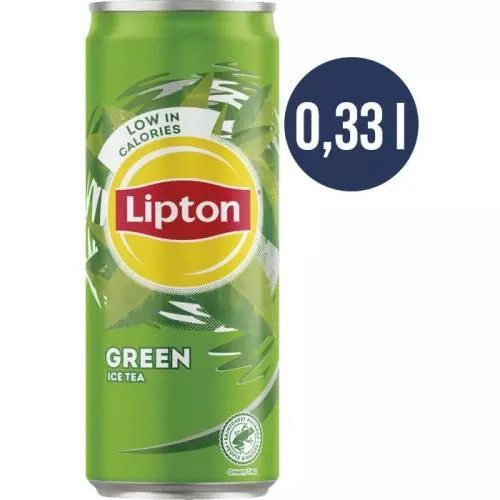 Lipton - ledový čaj - plech, 0,33 l, zelený čaj