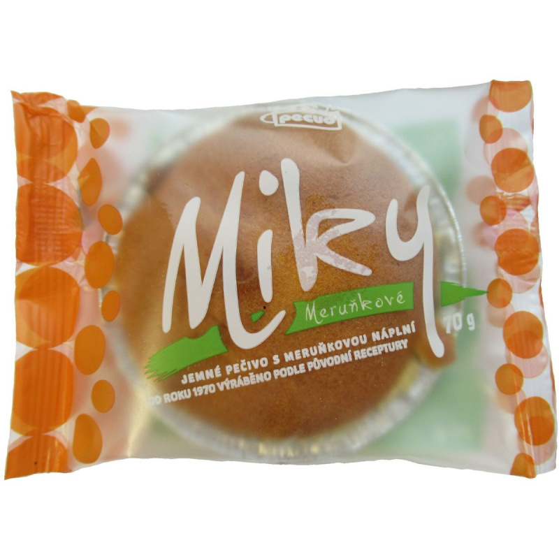 Pecud Miky jemné pečivo s meruňkovou náplní