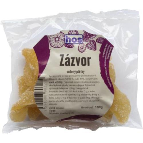 Hosova zázvor sušený plátky 100g