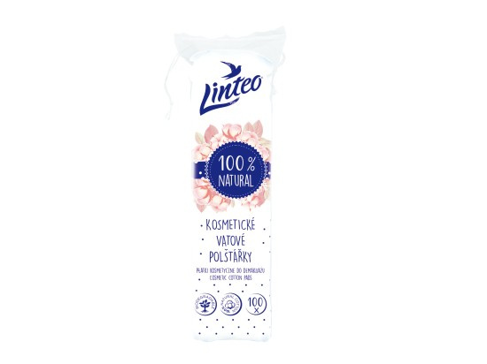 Linteo Natural Cotton Pads vatové tampónky 100 ks