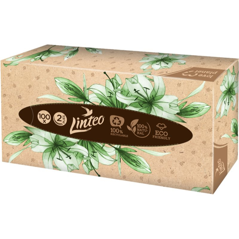 Papírové kapesníčky Linteo Satin - v krabičce, bílá, 100 ks