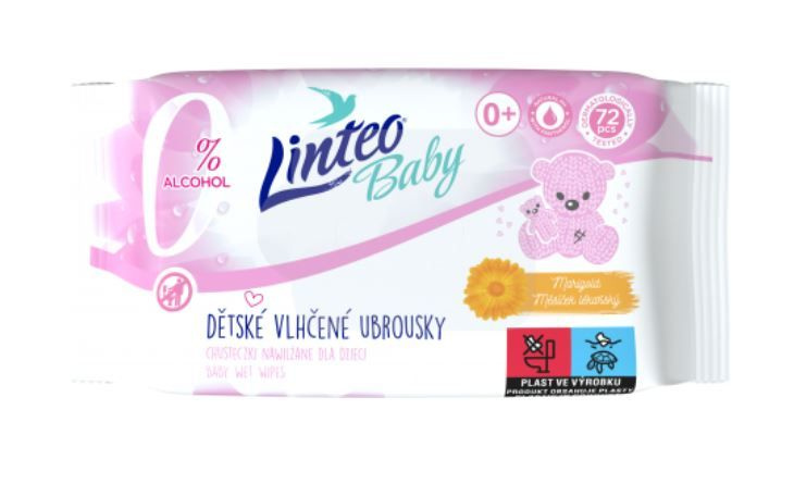 Vlhčené ubrousky Linteo  - 72 ks