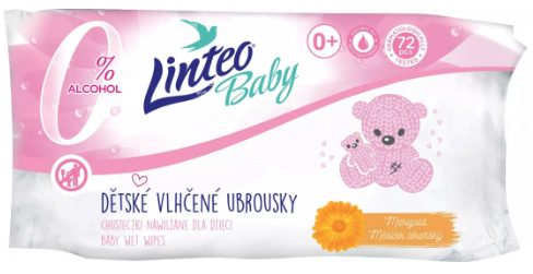 Vlhčené ubrousky Linteo  - 72 ks